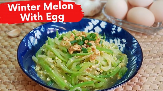 Hairy gourd is a very sweet vegetable that is usually used in soups. Today, I will be stir-frying my winter melon to make a simple and easy vegetable egg dish. As it's full of flavor, very minimal ingredients are required. Enjoy! Ingredients ↓ Stir Fry Hairy Gourd with Egg Recipe Ingredients: 1 hairy gourd, ~500g 1 chicken egg 1 tbsp oyster sauce A few drops of sesame seed oil | Home Cooking with Somjit