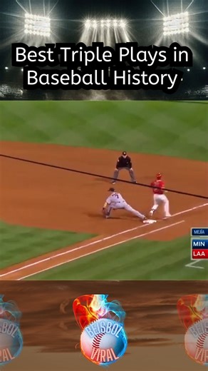 Best Triple Plays in Baseball History #baseballlife #mlb #baseball #beisbol | Beisbol Viral