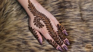 1.6M views · 4.6K reactions | Simple Leaves Henna Design | Henna Fusion | Facebook