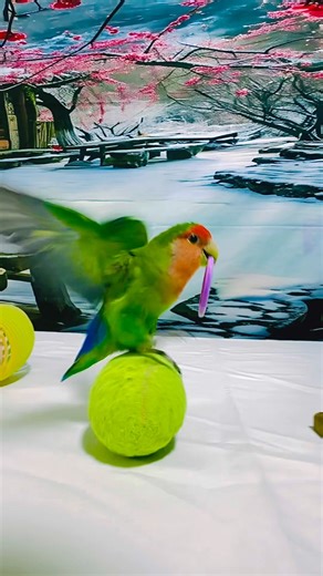 Bird Training:smart lovebird parrot l smart little cute parrot #training#smartparrot#cute