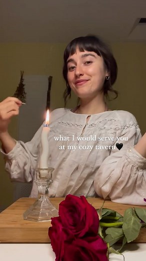 Dev 🕯️🍃🥀🌛 on Instagram: "Calling all travelers, witches, fae & folk ✨🥀 Wander into my cozy tavern after completing a long and perilous quest, where candlelight flickers and herbs fill the air. An enchanting feast awaits to replenish your strength. Rest, recharge, vibe & let the slow burn with your arch nemesis begin💋 All recipes for the featured dishes + more can be found on my website (link in bio)!! #food #cooking #fantasy #romantasy #acotar"