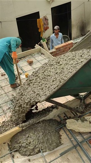 how to concrete technique slab work ideas #shorts #trending #viralshorts