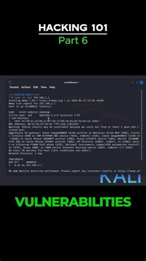 Ethical Hacking - Part 6 Nmap scans
