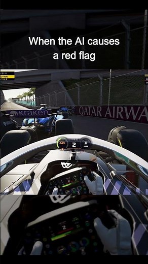 F1 25 AI causes red flag #gameplay #f1 #shorts #subscribe