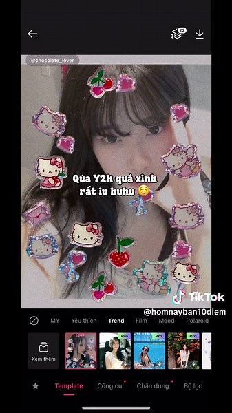 Cách Ghép Sticker Hello Kitty vào Ảnh