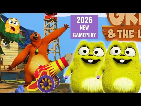 Full Power Cannon Short 💥 | Grizzy and the Lemmings Cannon Gameplay Ep-800