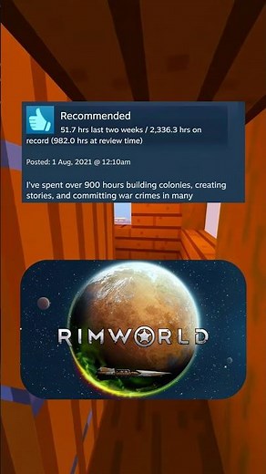 Reviews of RIMWORLD in steam