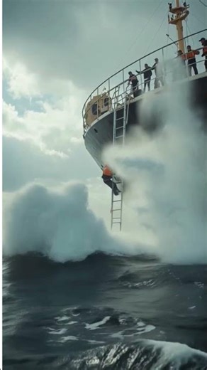 What a Dangerous Pilot Boarding at Sea Could Look Like #ship #automobile #aviation #ocean