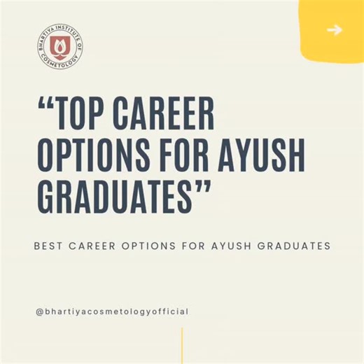 Top career options for AYUSH graduates Confused about career options after AYUSH? You’re not limited to clinics alone. High-growth career paths for AYUSH graduates include: ✔ Clinical Nutritionist ✔ Cosmetology Practitioner ✔ Integrative Wellness Consultant These careers allow you to: 🔹 Work independently or with clinics 🔹 Build credibility faster 🔹 Create multiple income streams At BIC, we train AYUSH graduates to step confidently into these roles with practical, job-ready skills. 📩 DM “OPT