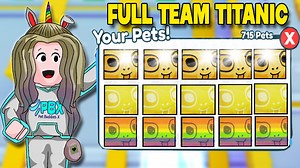 147K views · 4.3K reactions | FULL TEAM TITANIC BALLOON MONKEY! Pet Simulator X - Roblox YT: https://www.youtube.com/@LadysueAlberto07 #PetSimulator #PetSimulatorX #Roblox | Ladysue Alberto | Facebook