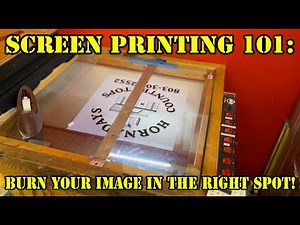 🎨 Screen Printing 101: Burn Your Image in the Right Spot! 👕