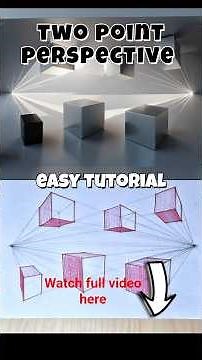 TWO POINT PERSPECTIVE MADE EASY!! | TUTORIAL | #youtube #tutorial #perspective #easy