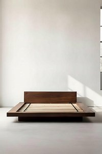 Solid Wood Platform Bed | Japandi Minimalist Floating Hardwood Frame (custom Sizes Available) - Etsy Australia
