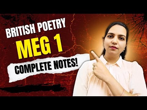 IGNOU MEG-01 British Poetry Complete Notes | How to Get All PDF Notes
