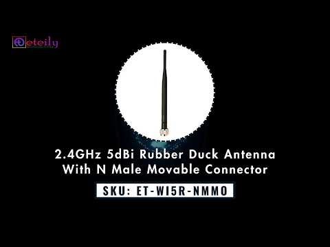 2.4GHz 5dBi Rubber Duck Antenna | N Male Movable Connector #2_4ghz #5dbiantenna #rubberduckantenna