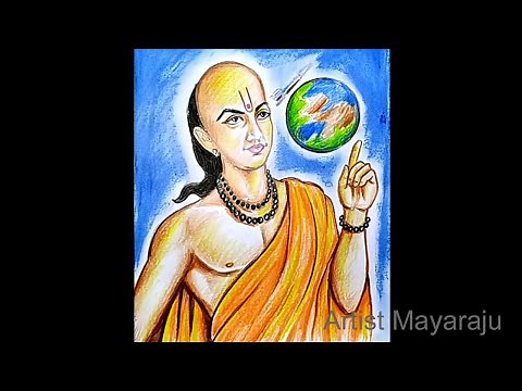 aryabhatta Color painting / ganitagya chitra / aryabhatta drawing / aryabhatt ka chitra / aryabhatta