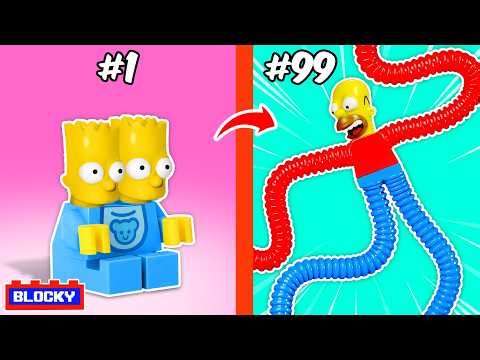 ¡Creé la actualización de Los Simpsons para Fortnite en LEGO! | Blocky Bricks ESP