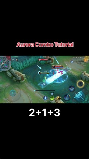 Aurora combo tutorial | Tip And Tricks #mobilelegends #mlbb