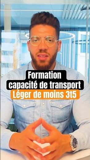 Formation capacité de transport léger #capacitédetransport