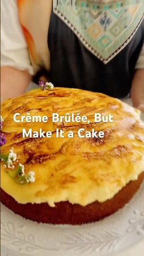 Crème Brûlée Cake | That Crackly Sugar Top Says It All