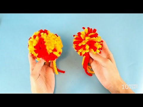 Two Ways to Make a Colourful Pom-Pom Without a Pom-Pom Maker