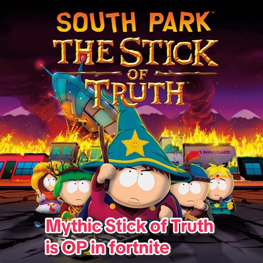 Mythic stick of truth is so overpowered in Fortnite | Here is how you use the stick of truth #fortniteclips #fortnite #southpark #fyp #gameplay