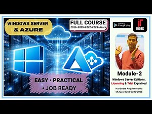 Windows Server Editions, Licensing & Trial Explained (2016–2025) | Hardware Requirements | Module-2