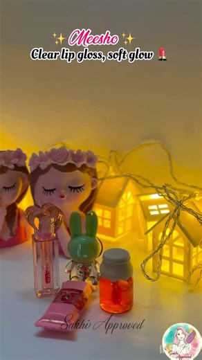 Meesho Transparent Lip Gloss Combo 💄 Clear Shine, Easy Everyday