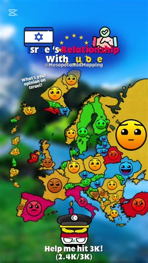 Relations with Israel and europe #map #foryou #europe #fyp #CapCut @
