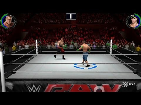 Gameplay W2k Mobile John Cena vs Brock Lesnar