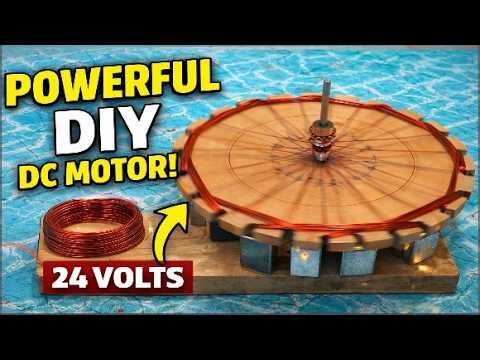 Powerful DIY DC Motor Using Magnets & Copper Wire 🔥 Step-by-Step Guide