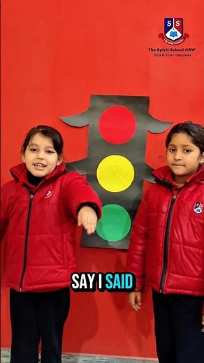 🚦 Red Light, Yellow Light, Green Light! Learning at The Spirit School GRW 🎉 #rules #light