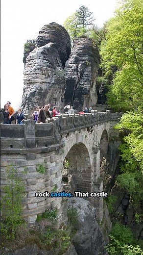 The Bridge Into a Medieval Rock Castle