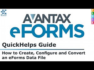 AvanTax eForms: How to Create, Configure and Convert an eForms Data File