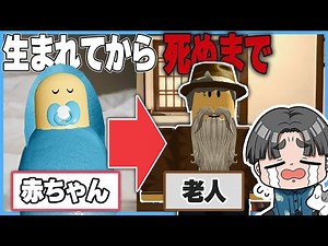 赤ちゃんからどんどん成長して死ぬまでの人生を経験するロブロックスが面白すぎた！【Roblox】