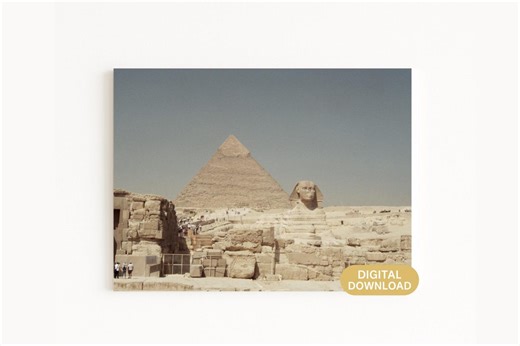 Egypt Pyramid Wall Art Printable – Giza Pyramids Historic Architecture 35mm Film Download - Etsy Canada