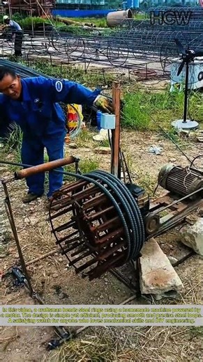 DIY Steel Ring Bending Machine: Simple but Powerful.