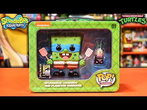 2014 Funko Teenage Mutant Ninja Turtle / Spongebob Squarepants Mash Up SDCC (UNBOXING/REVIEW)