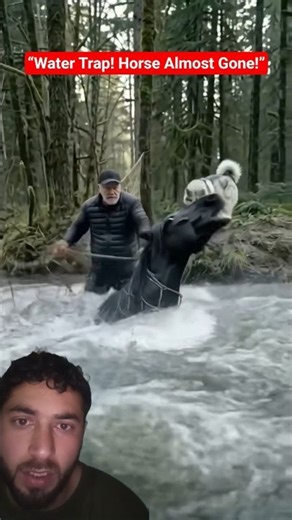 “Horse Trapped in Net – Dramatic Rescue!”. #dog #rescue #animals #aishorts