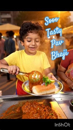 little chef making pav bhaji