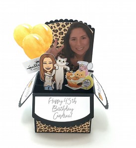 Custom Photo Happy Birthday Pop up Box Card: Personalized 3D Keepsake - Etsy