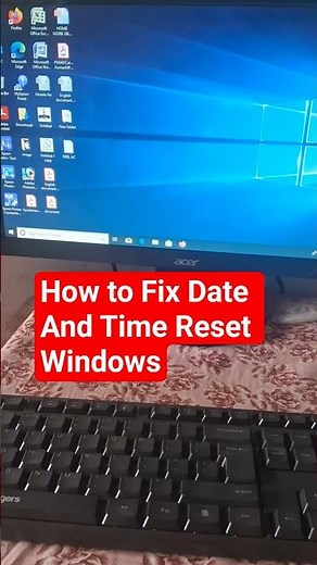 All Pc/Desktop/Laptop Date And Time Reset Problem | How to Fix Date And Time Reset Windows #shorts