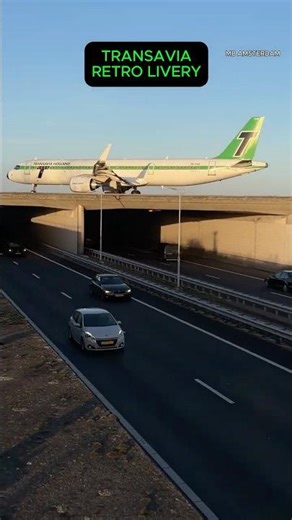 AIRBUS A321-252NX TRANSAVIA RETRO LIVERY AMSTERDAM TO GRAN CANARIA TAXIING SCHIPHOL AIRPORT PHYHD