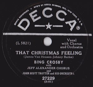 Bing Crosby And Carol Richards - That Christmas Feeling / Silver Bells