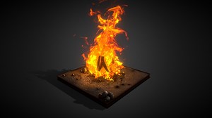 Item / Props (fire-campfire-o) READ DESCRIPTION! - Buy Royalty Free 3D model by Aaron3D (@Aarontresde)