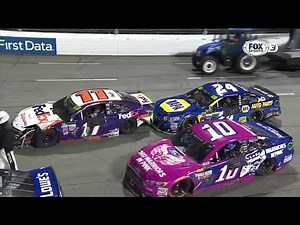 2017 First Data 500 Elliot vs Hamlin y final de carrera en español latino