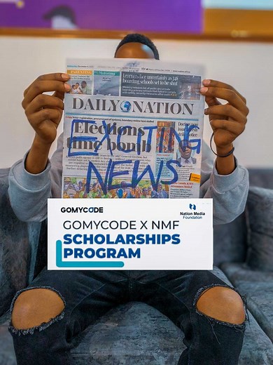This is for ambitious Kenyan Youth ready to make a difference through tech! Don't miss this opportunity to boost your tech skills and drive community impact. 👉 Click the link https://gomycode.com/ke/innovators-program/ , submit your application, and take the first step toward transforming your future! #GOMYCODE #GOMYCODEKenya #NationMediaFoundation #Scholarships #LearnDigitalSkills #TechSchoolsInNairobi