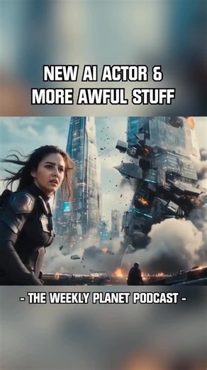 How do you feel about AI “actors” in movies? Let them in or throw them in a bin #weeklyplanetpod #ai #movie #tillynorwood | The Weekly Planet