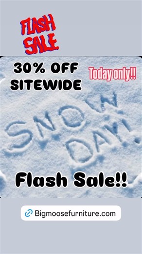 Big Moose Furniture Outlet on Instagram: "SNOW DAY FLASH SALE STAY HOME DURING THIS SNOWY WEATHER ONLINE OR PICKUP ONLY CANT MAKE IT IN? Give us a call at (518) 480-4022. We can store it for you. Shop online 24/7 Does not apply to any prior purchases. Cannot be combined with any other offers or promotions! Sale ends December 10th#lakegeorgeoutlets #lakegeorgearea #adirondacks #rusticdecor #lakegeorgeny #lakegeorge"
