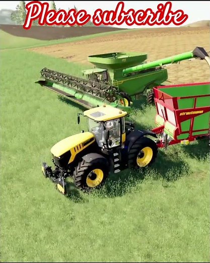 Unloading Oats Form Harvester | #fs19 #fs25 #farmingsimulator #satisfying #family